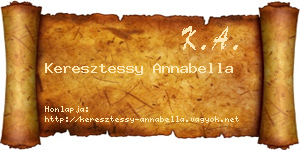 Keresztessy Annabella névjegykártya